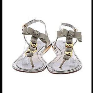 Kate Spade Bow & Chain Detail Sandals